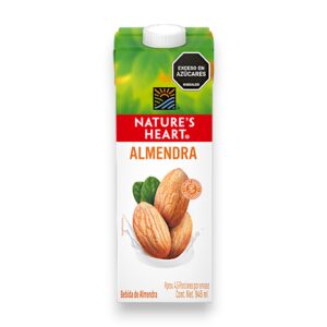 Leche de almendra sin azucar 946ml Nature's heart