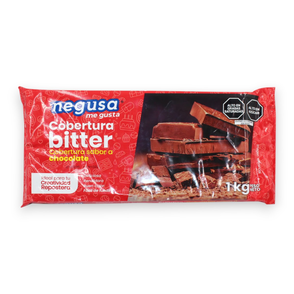 Cobertura de Chocolate Bitter Negusa 1kg