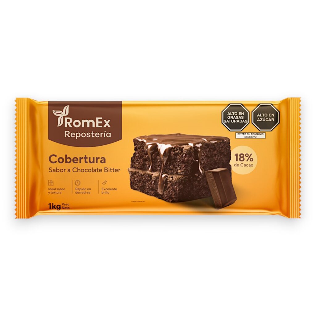 Cobertura de Chocolate Bitter Romex 1kg
