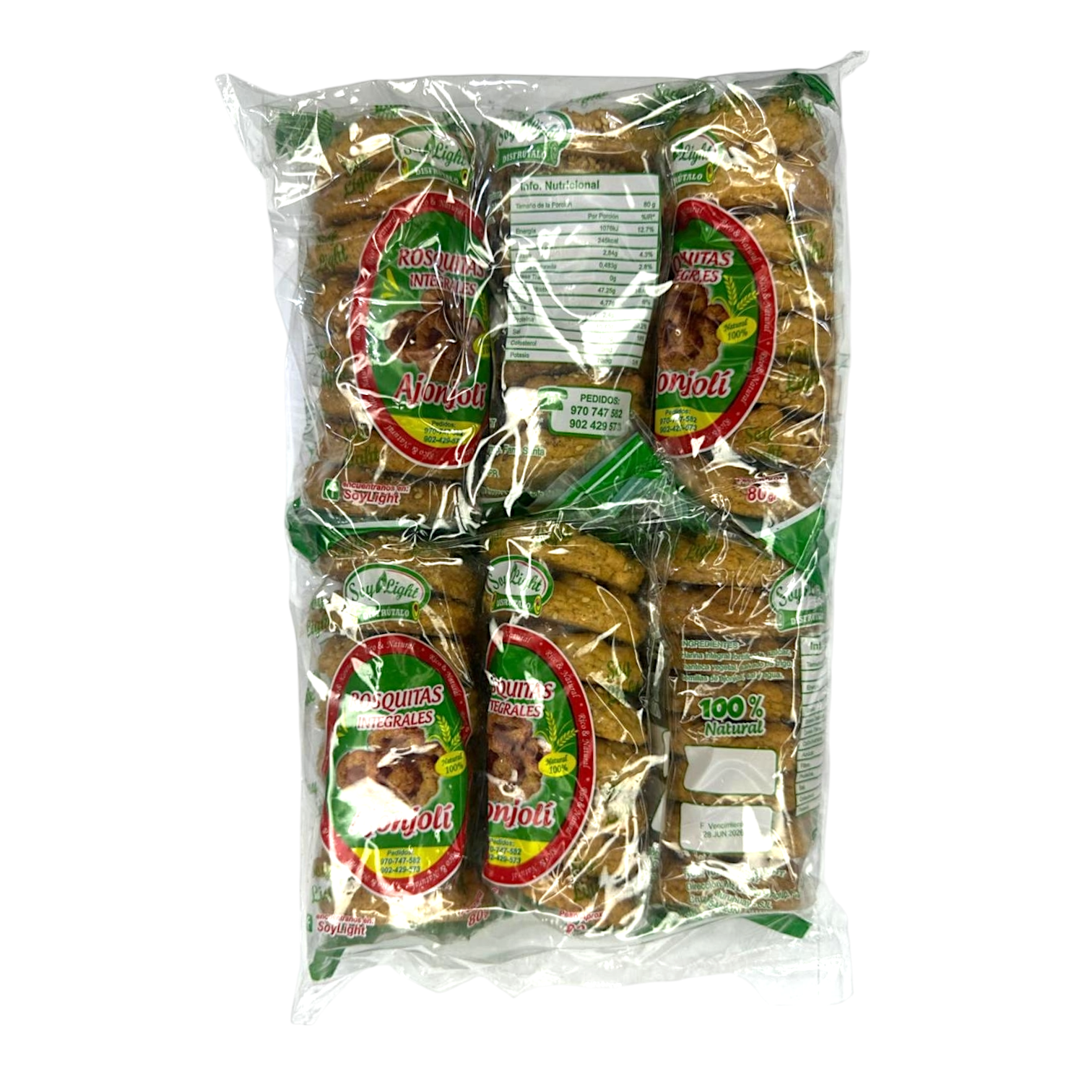 Rosquitas con ajonjoli paq. x6 bolsas