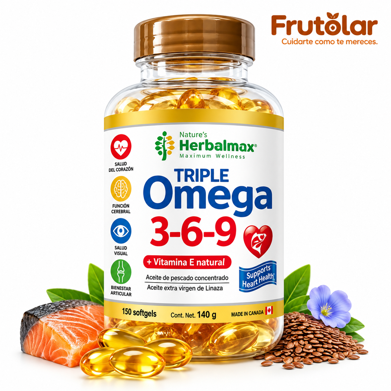 Triple omega 3/6/9 100und 140g Herbalmax